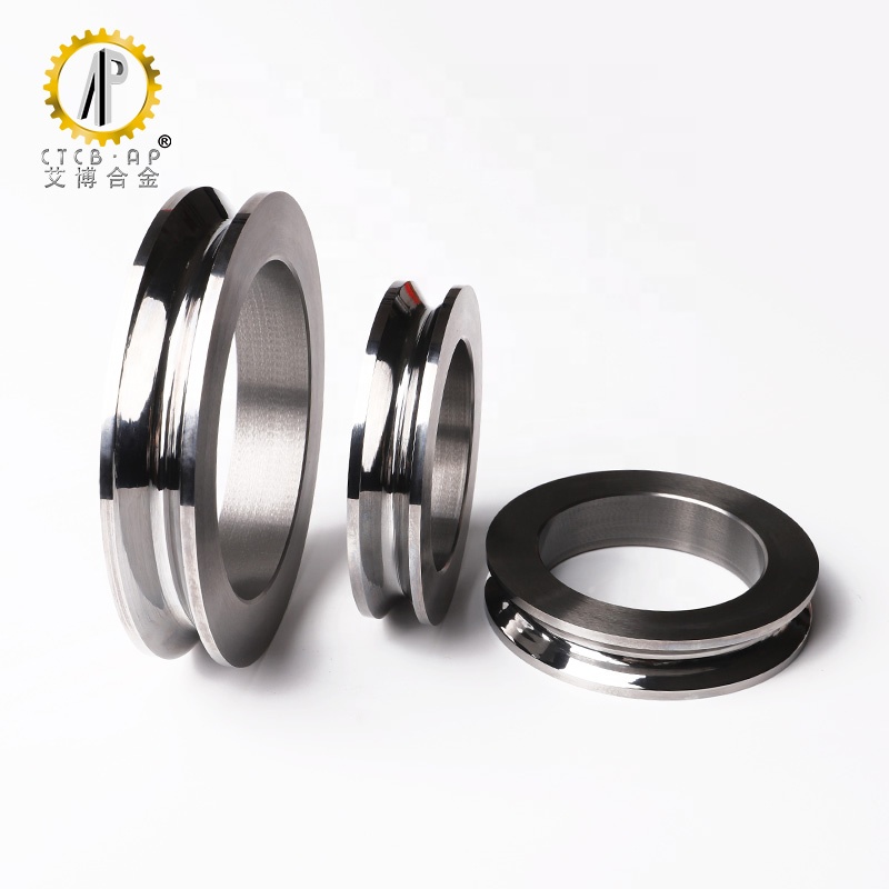 Tungsten carbide roller ring for steel wire rolling