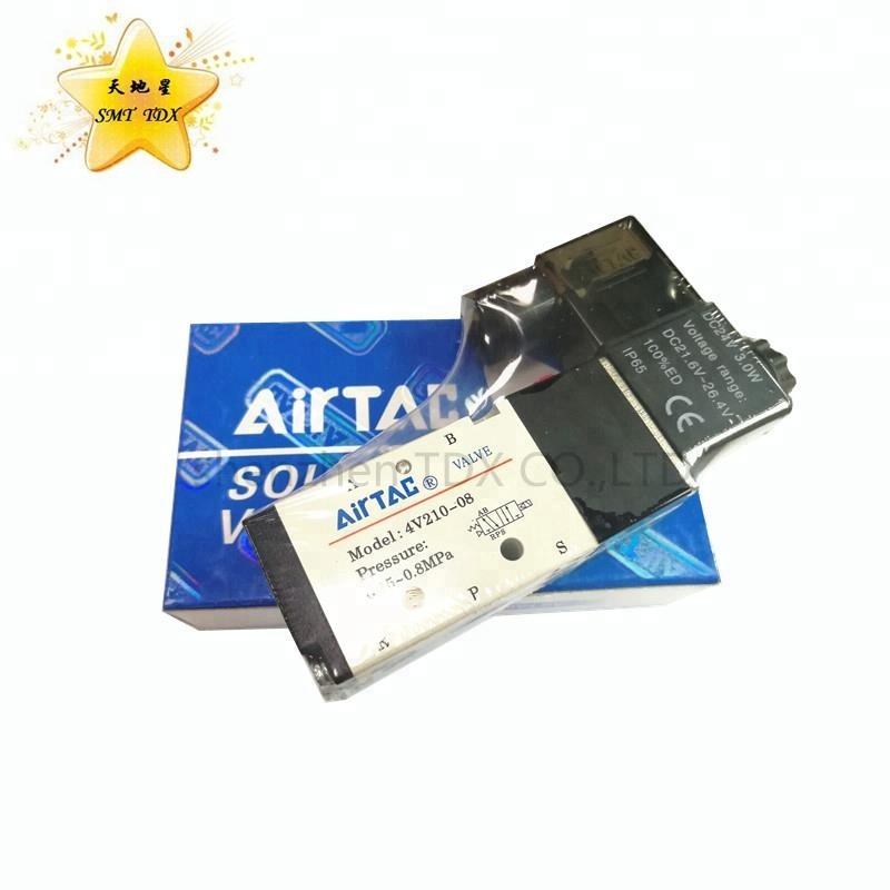 Высококачественные детали SMT, электромагнитный клапан Airtac 4v21008-24 В постоянного тока