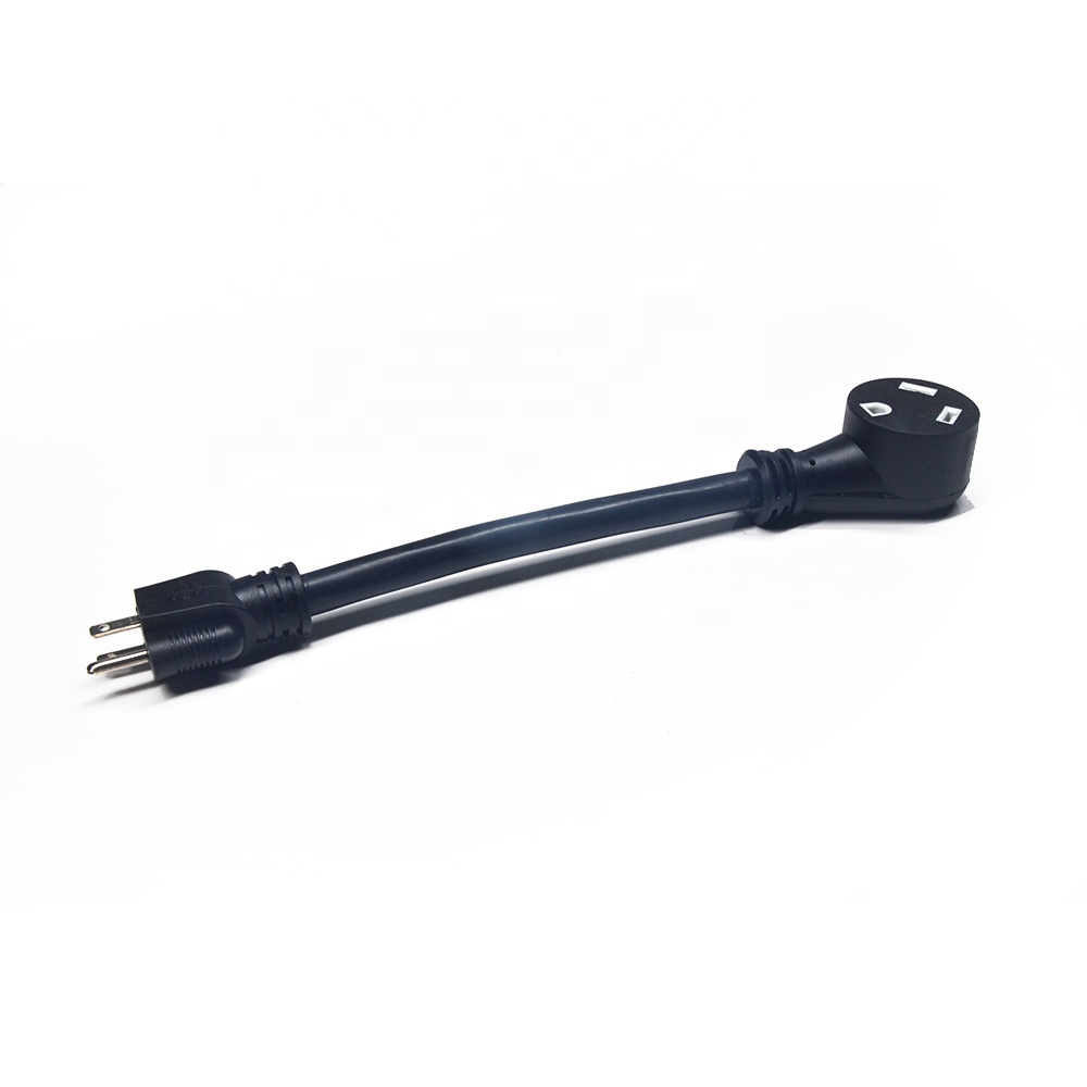 15 Amp Male to 30 Amp Female Dogbone Adapter RV Electrical Converter Cord ,5-15P to TT-30R rv power Connector cords,12 inch STW