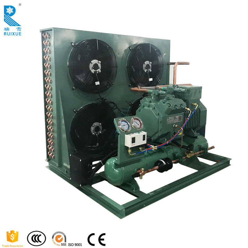 Горячая продажа bitzer полугерметичный холодильник/конденсационный блок части компрессора экспортер холодильный блок