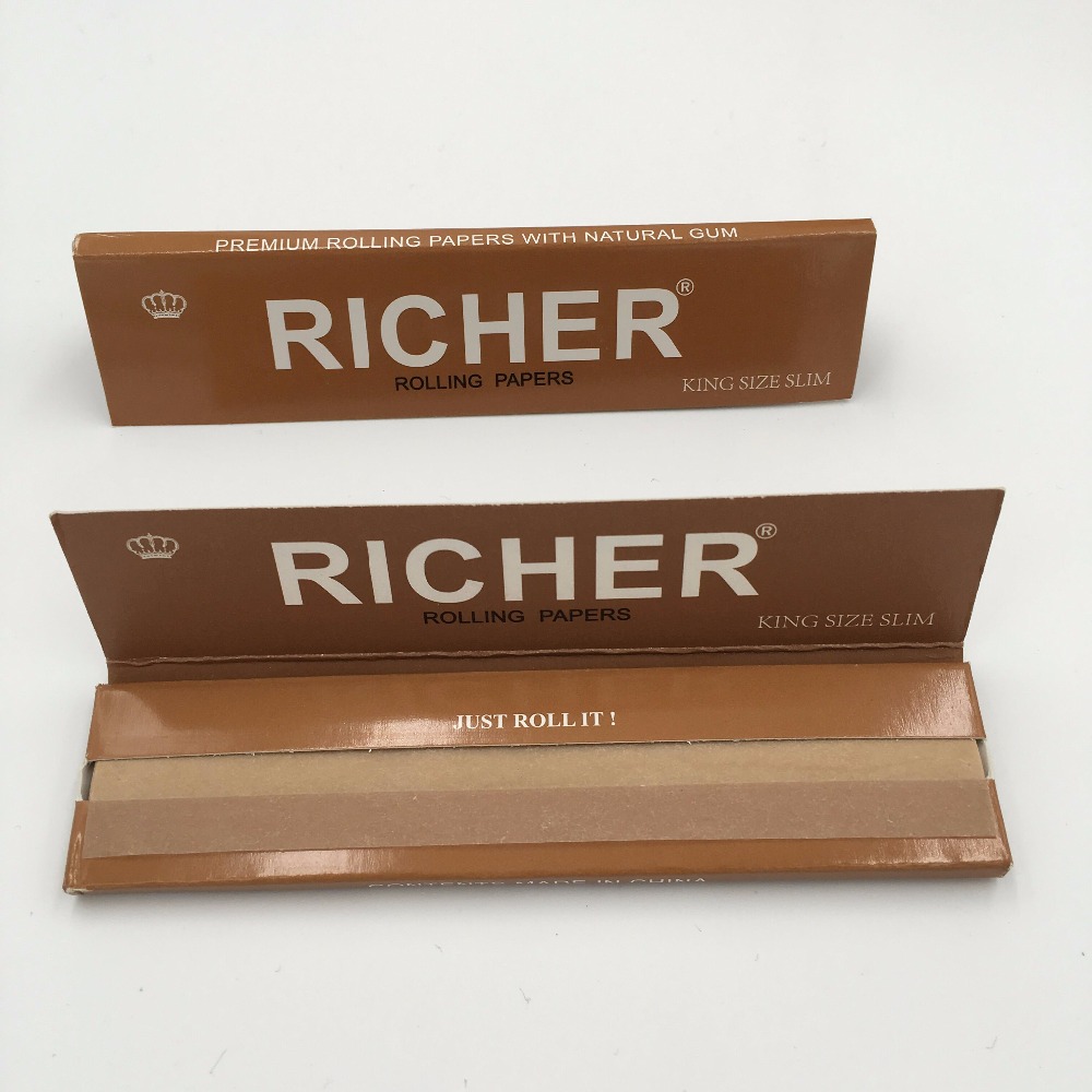 Custom 78x44mm size 40 leaves in One Booklet Hemp Cigarette Rolling Paper