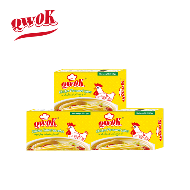QWOK, халяльная курица, Бульонный куб, кубик курицы, суп, кубик