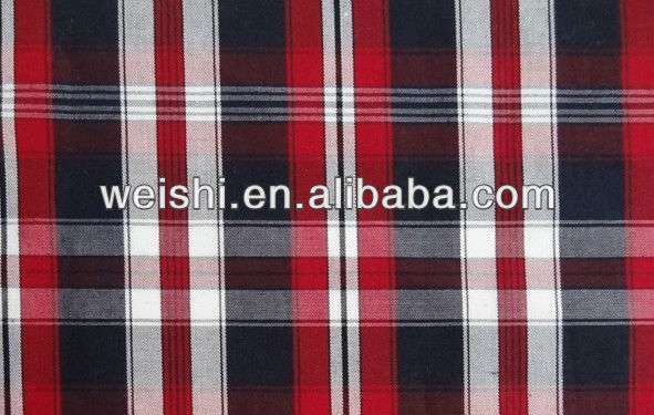 Оптовая продажа модных t/c плед белье тканые рубашки ткань
