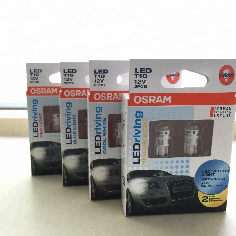 BHT Заводская поставка OSRAM Светодиодная лампа W2.1x9.5d W5W/WY5W T10 автомобильное светодиодное освещение