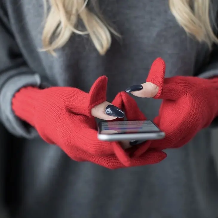 Новейший стиль, модные 100% кашемировые перчатки для женщин