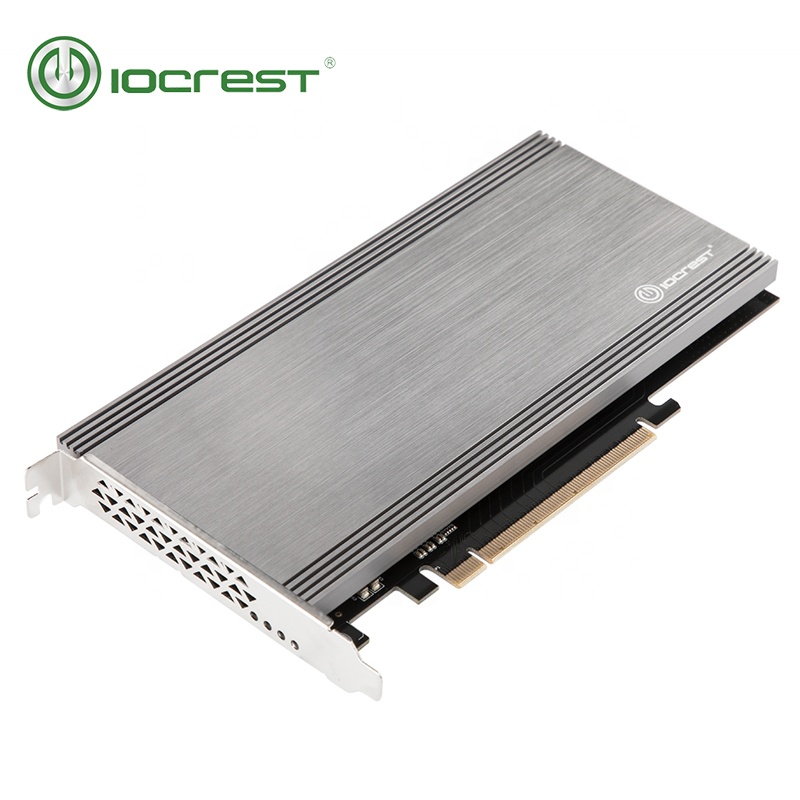 Набор микросхем IOCREST ASMedia ASM2824 dual M.2 NVMe PCIe 3,0x16 адаптер