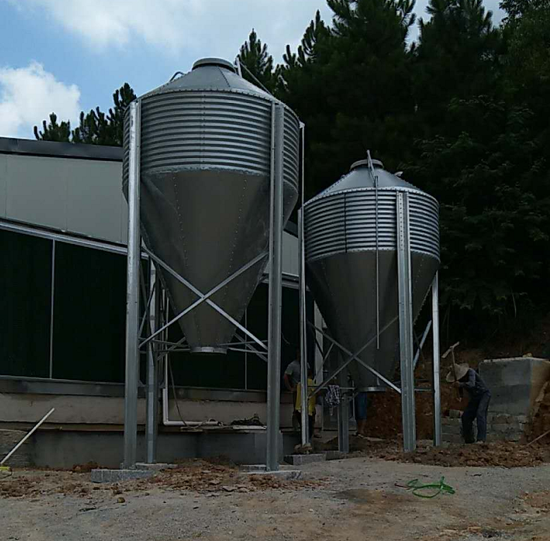 MH-10.5T Silo for Poultry Farm Feeding System With High Efficiency