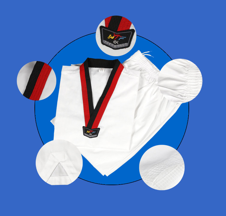Униформа спарринга для тхэквондо, Dobok, Униформа с V-образным вырезом, костюм для тхэквондо
