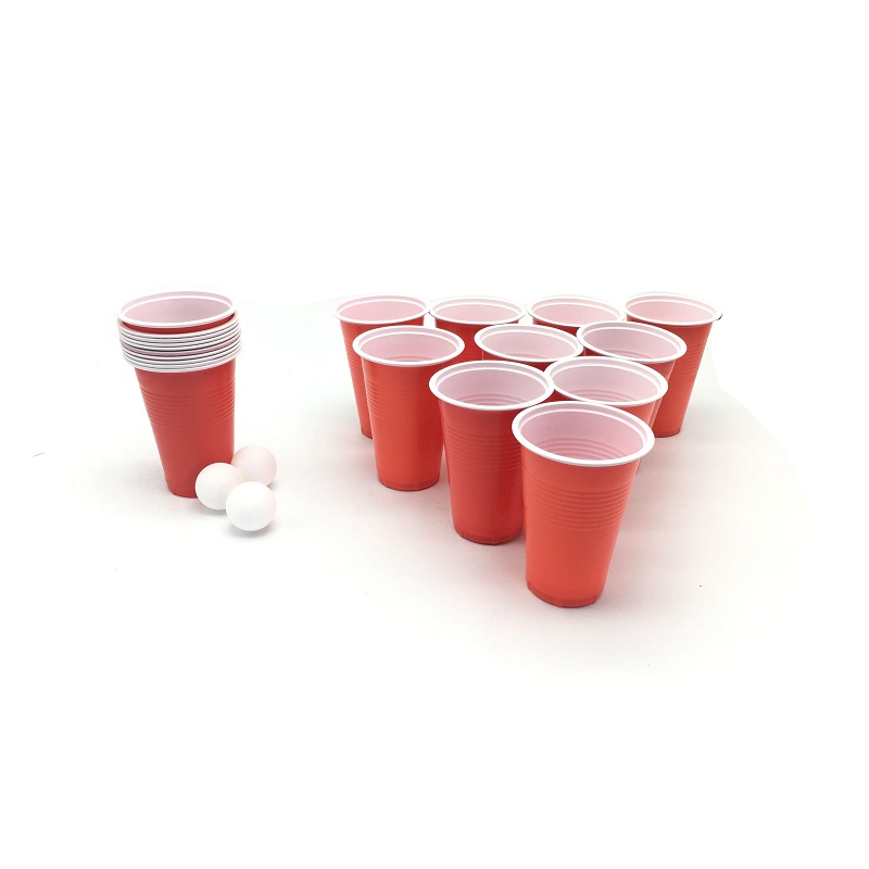 OEM beer pong cup and ball game set 20 plastic cups and 3 balls drinking games