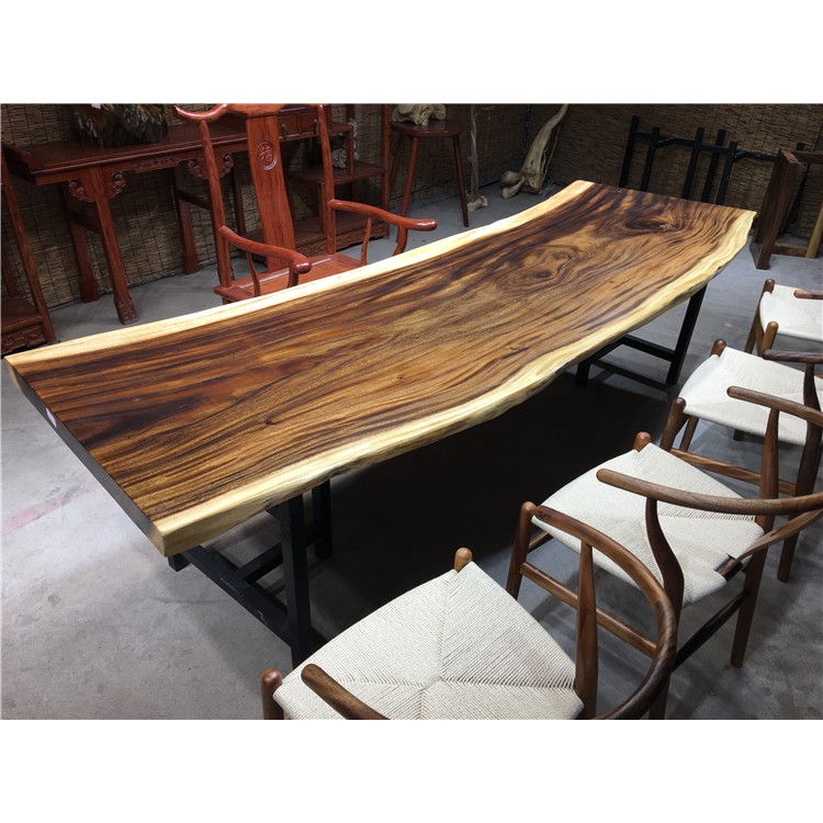 Hard Solid Wood Rustic Style Walnut Table