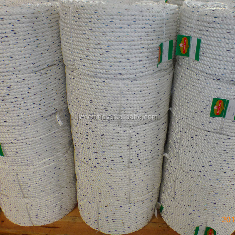 3 Strands Plastic PP Twisted Packing Rope 10MM