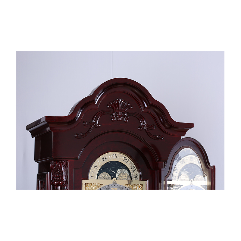 Classical Living Room Decorative Luxury Antique Solid Wood Grandfather Clock German Mechanical Movement Chime