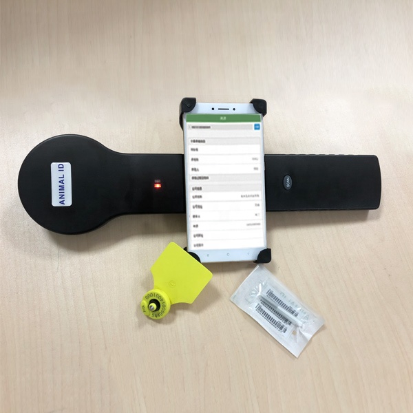 Портативный RFID-считыватель 134,2 кГц для отслеживания животных, с большим расстоянием считывания, одобрено ICAR