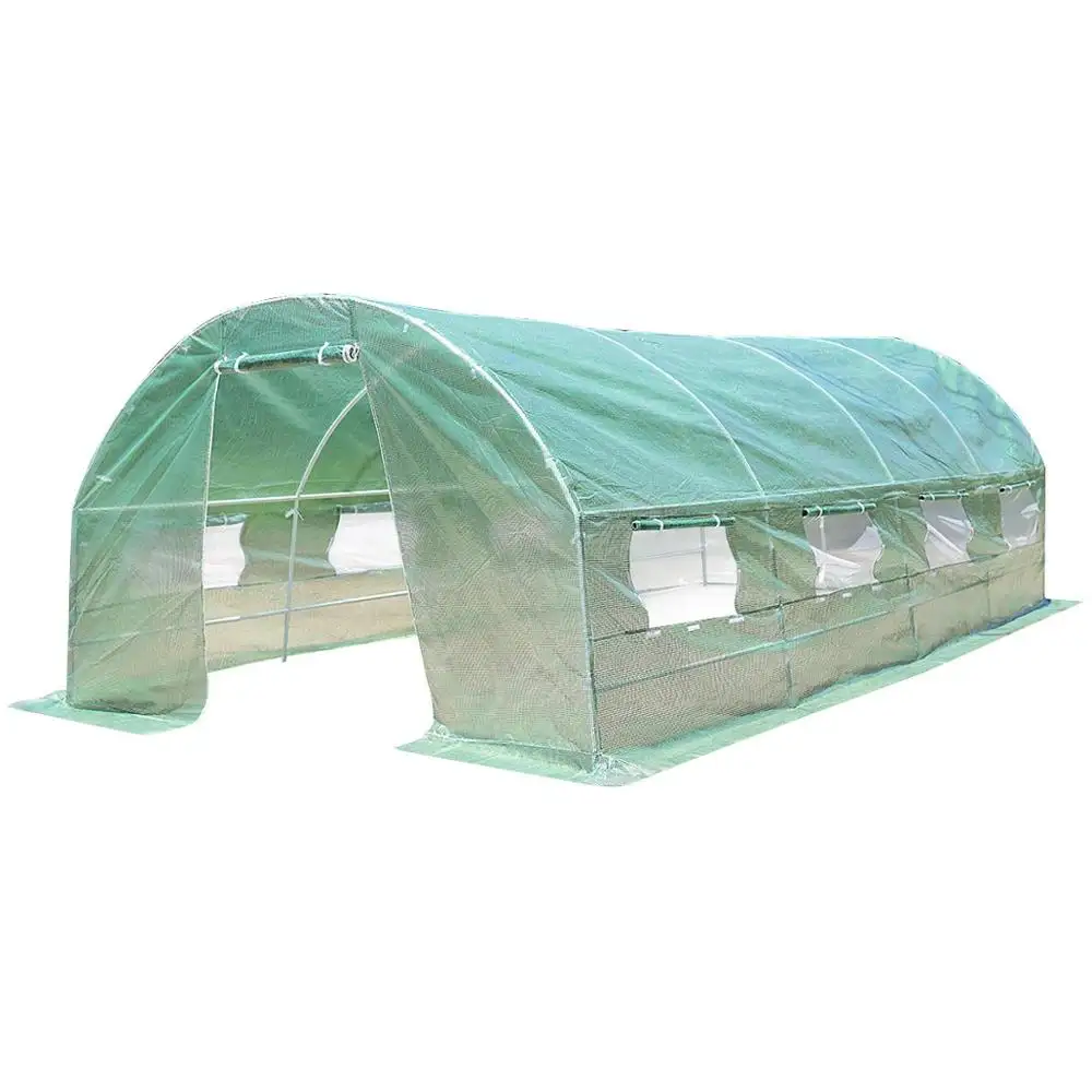 Portable Walk in Greenhouse Plant Grow Tents Steel Frame Garden Backyard Outdoor Gardening Greenhouse