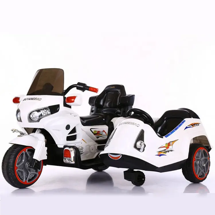 New children's electric three-wheeled motorcycle with bucket Mini electric toy car