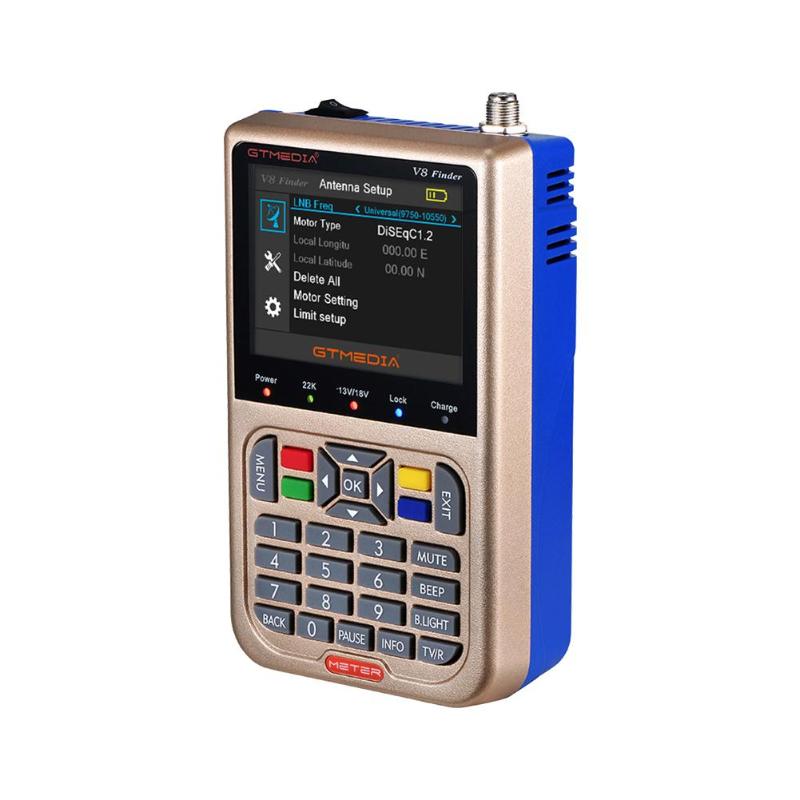 Бесплатная доставка GTMEDIA V8 спутниковый Finder DVB-S2/S2X цифровой спутниковый искатель высокой четкости DVB S2 HD 1080P спутниковый счетчик Satfinder