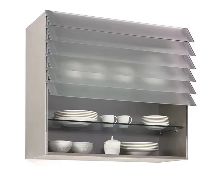 kitchen cabinet  Smart Electric Shutter  with multi-color lighting and voice net control