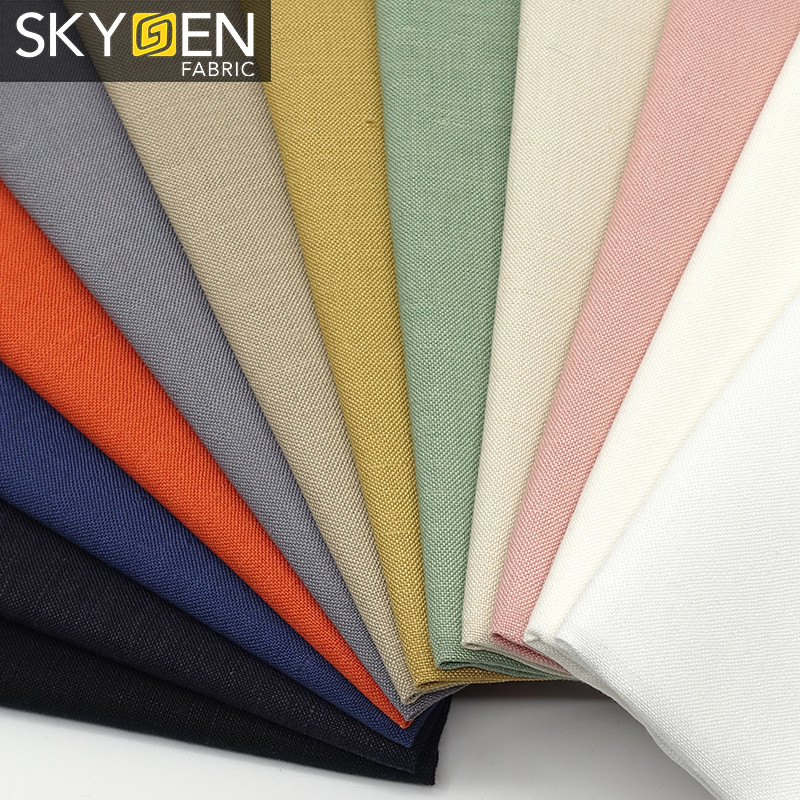 Skygen рубашечной ткани тканые biue льняная гладкокрашеные ткани