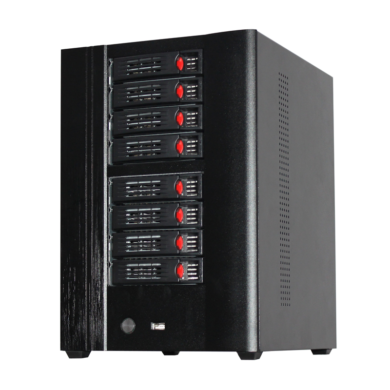 Лидер продаж, 8 отсеков, мини-контейнер для хранения itx NAS с чехлами Hot Swap, новинка