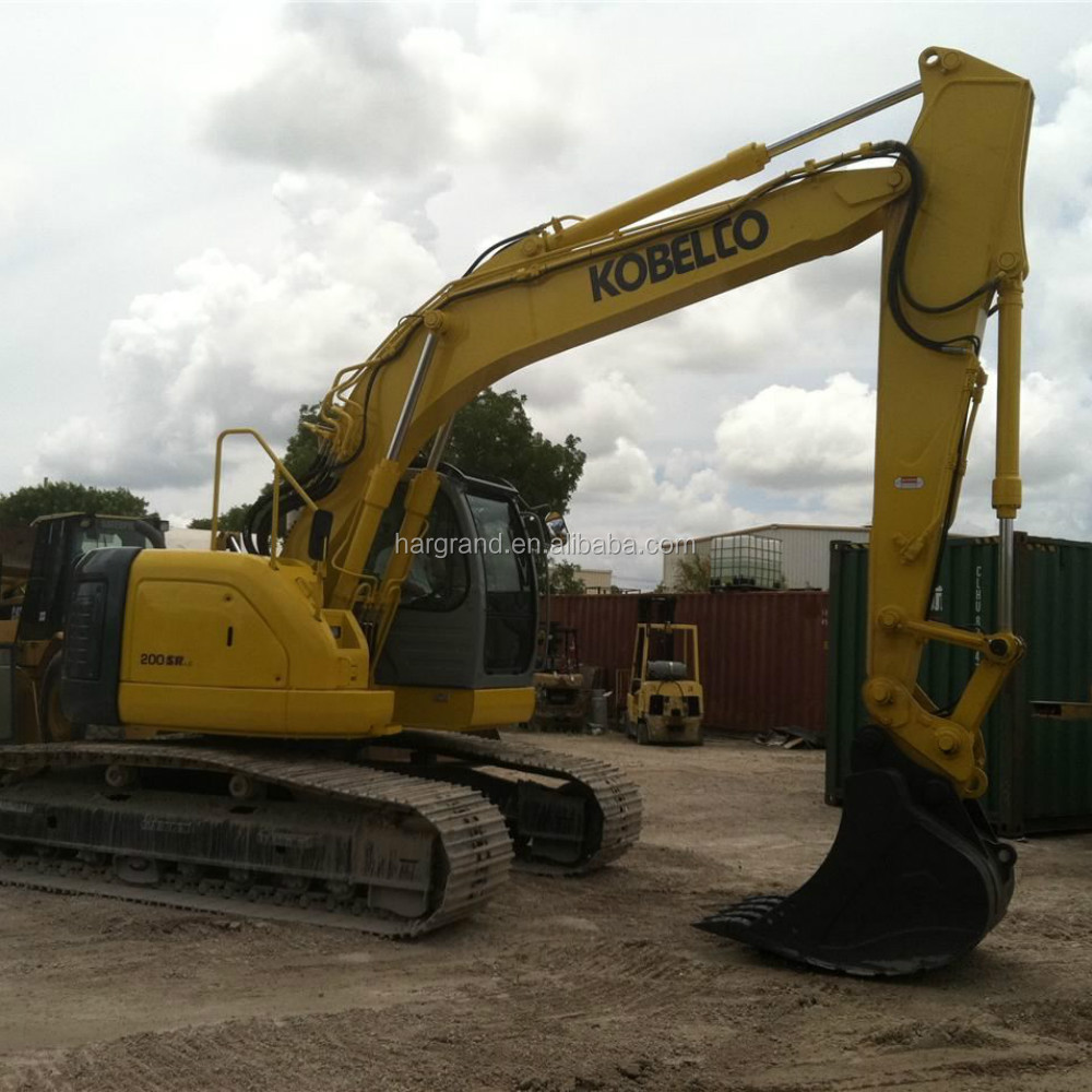 Б/у Kobelco гусеничный экскаватор, Подержанный Kobelco SK200SR экскаватор, хорошее состояние Kobelco SK200 экскаватор