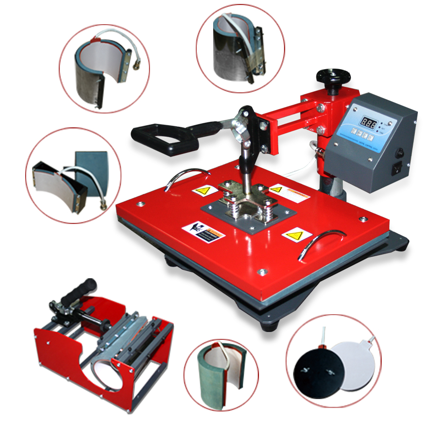 creative business multifunctional thermal press 8 in 1 Combo Machine