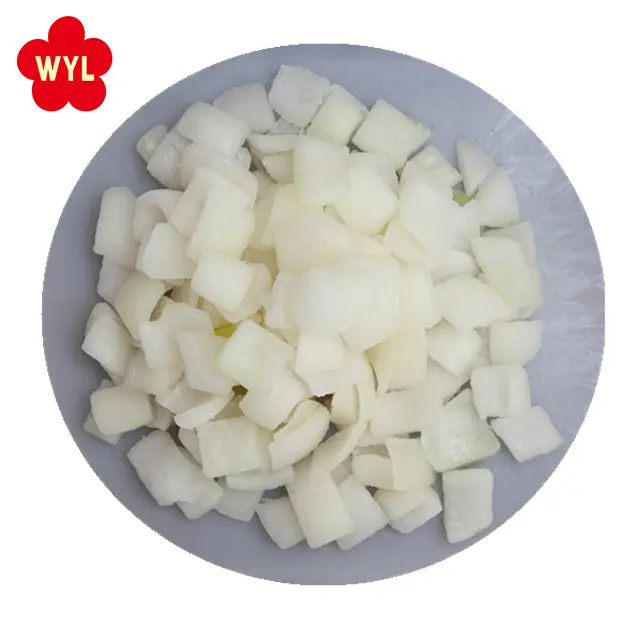 New Crop 10*10 mm  IQF Frozen organic  Onion diced  frozen  IQF vegetables