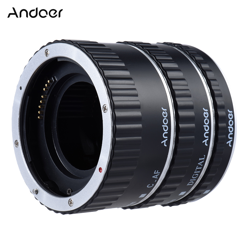 Andoer красочные металла TTL макроудлинитель с автоматической фокусировкой AF Автофокус AF Macro для цифровой однообъективной зеркальной камеры Canon EOS EF EF-S 60D 7D 5D II 550D D928S