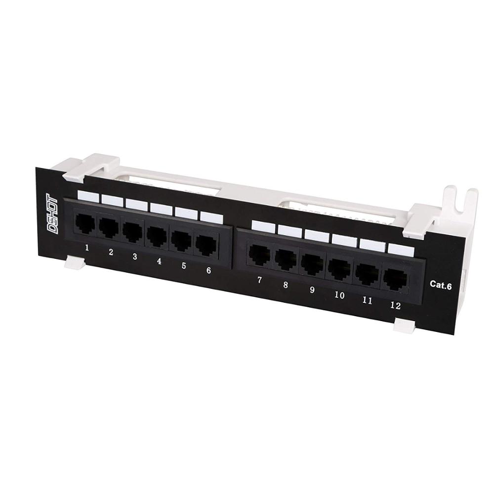 Cat6 cat5e cat6a utp настенное крепление патч-панель 12 портов с 89Dbracket