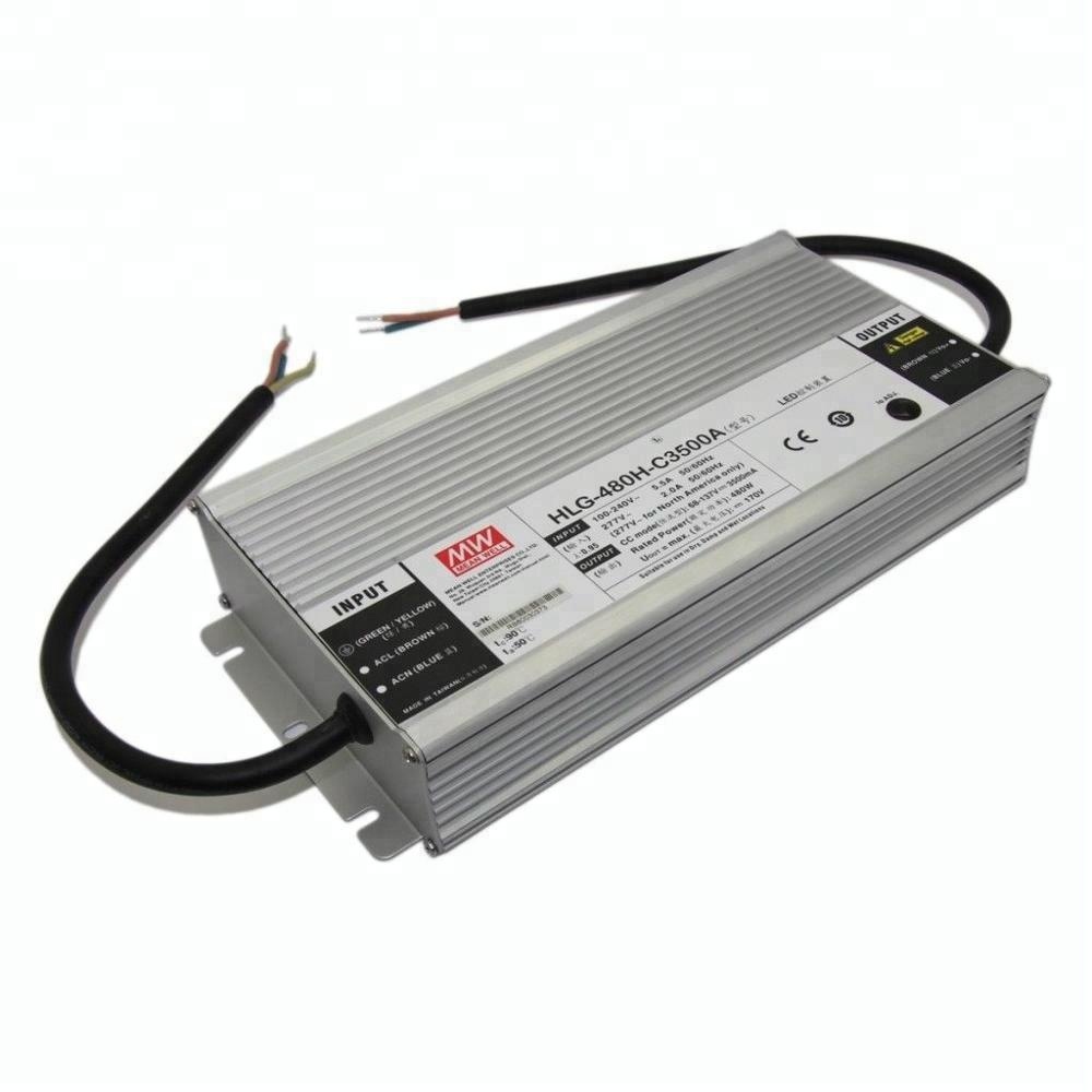MEANWELL HLG-480H-C 480W 1400ma 2800ma 3500ma Водонепроницаемый 7 лет 0-10В 10В ШИМ смарт-таймер затемнения светодиодный драйвер постоянного тока