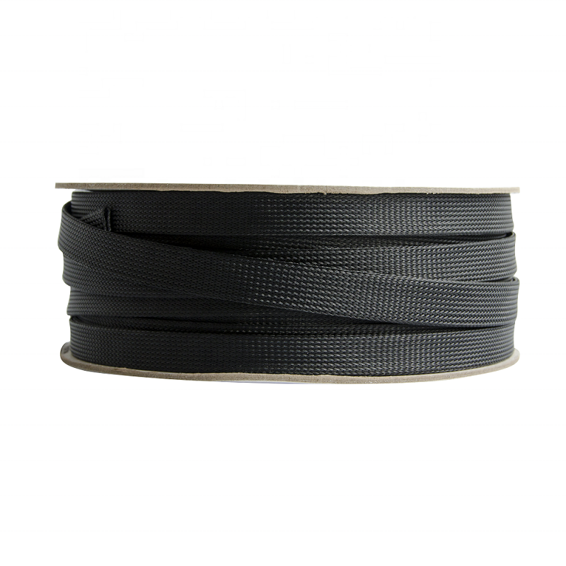Dia. 20mm PET Braided Fiber Optic Cable Protection Sleeve