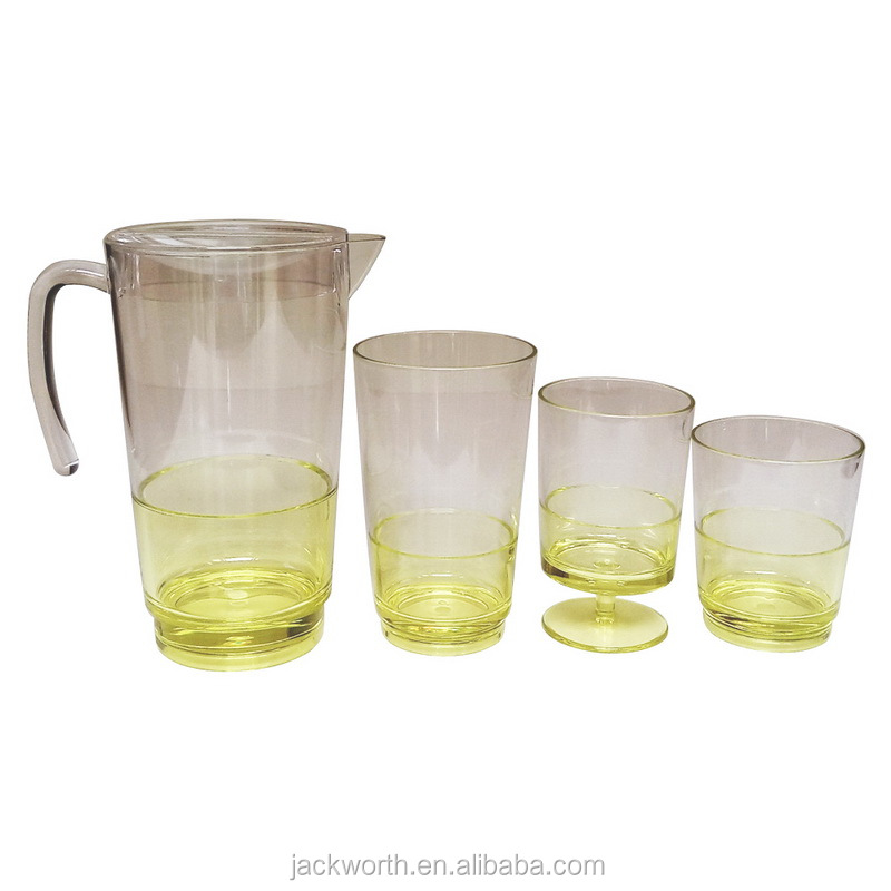 Two Tone Drinkware Acrylic Drinking Glass Set