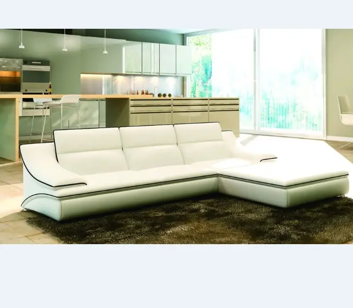 small size modern leather corner sofa popular sofa living room furniture