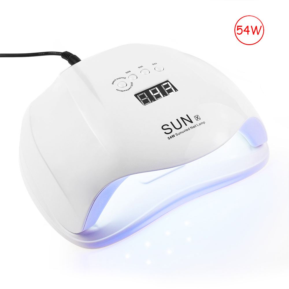 Мощная Сушилка для ногтей SUN X 54 Вт, УФ светодиодная лампа для быстрого отверждения ногтей для гель-лака