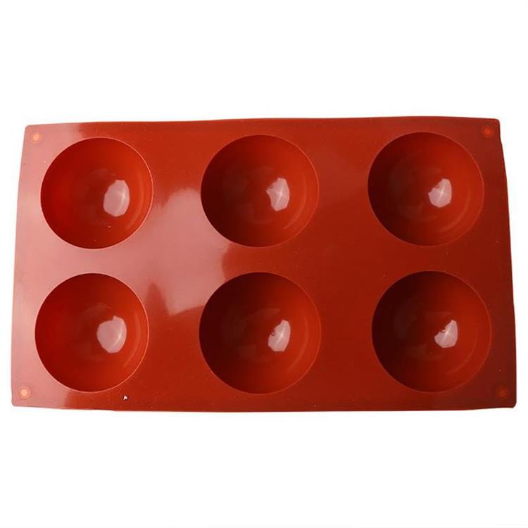 6 Hole Half Round Custom-made Handmade Silicone Cake Mold