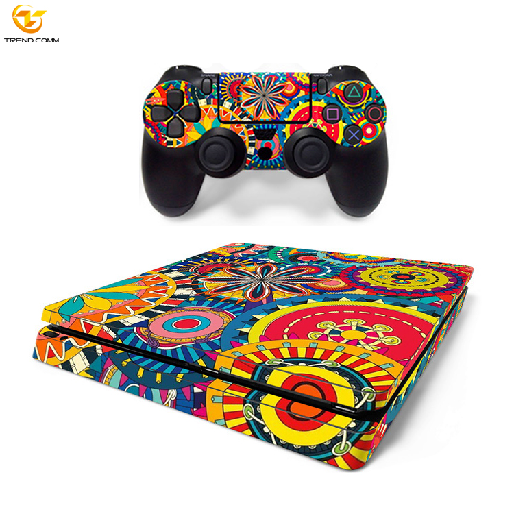Игровая печать на заказ, наклейка из ПВХ для контроллера PS4 Slim