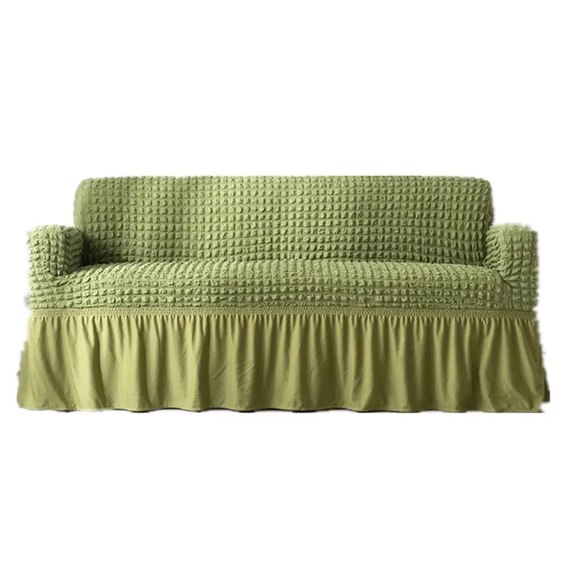 2019 High Quality Solid Simple Knitting Fabric Anti-Slip Single Sofa Cover