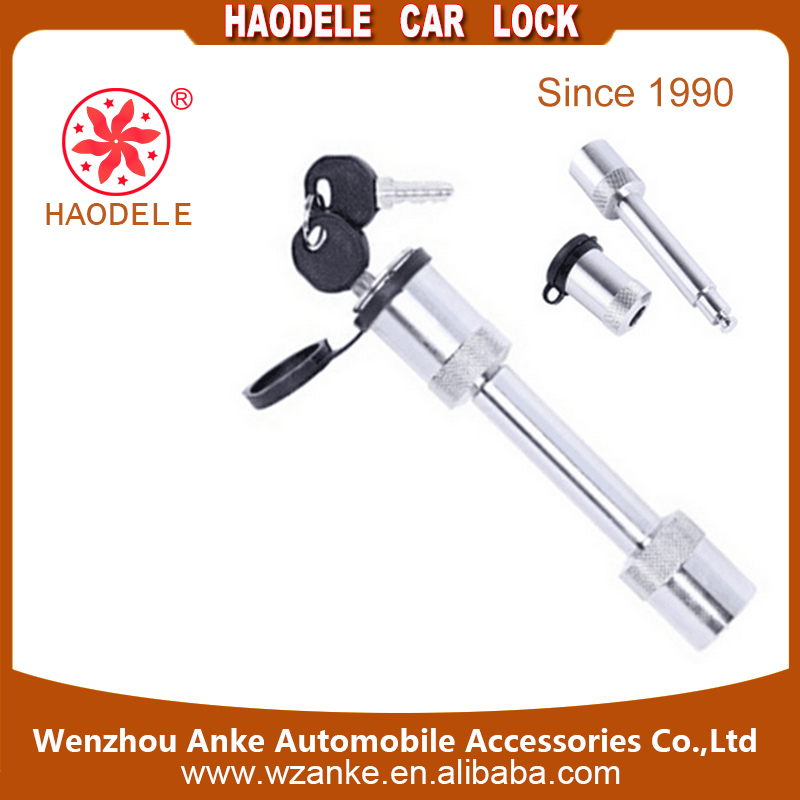 Steel Key Receiver Lock-Bent Pin Trailer Hitch Lock
