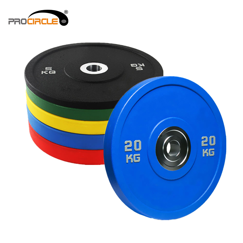 Power Training Rubber Metal Ued Bumper Plates For Sale