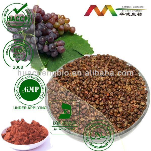 исо/кошерной определены экстракт виноградной косточки порошок 95% proanthocyanins
