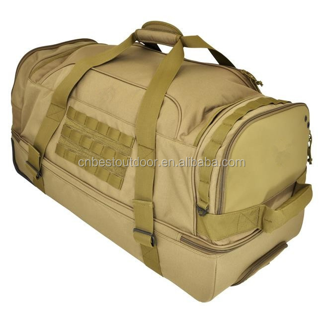 Водостойкая Дорожная сумка на колесиках Cordura 1000 денье, большая сумка для багажа на колесиках