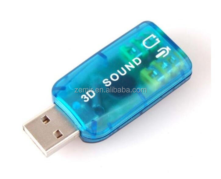 Поддержка 3D звук USB 2,0 внешняя звуковая карта адаптер 5,1 КАНАЛ