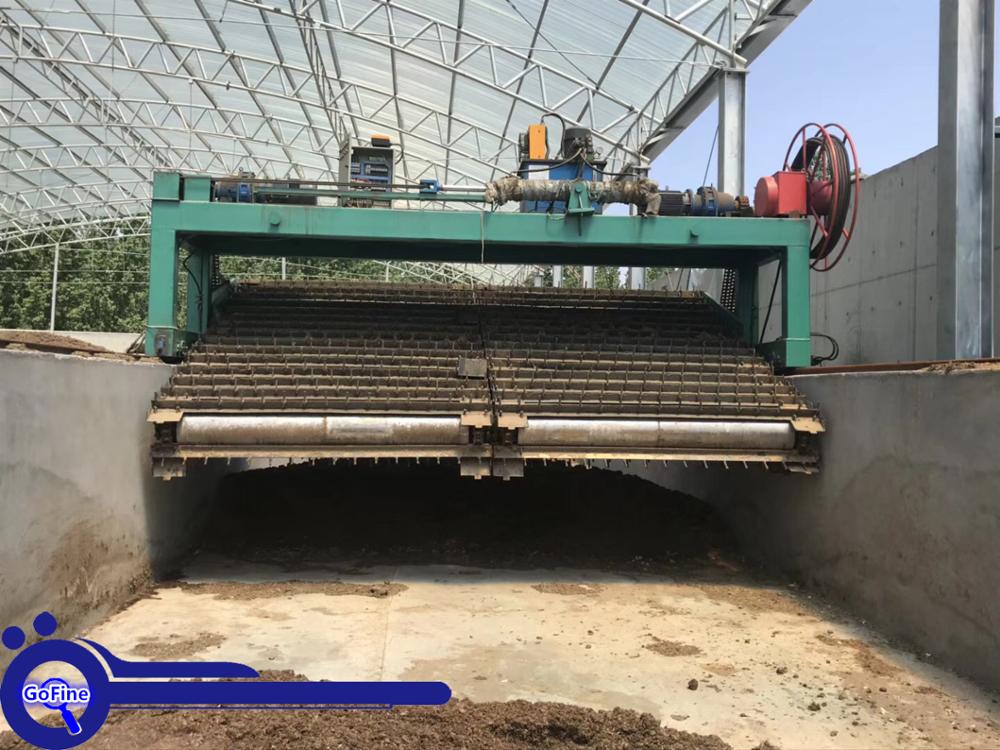 Rapid Fermentation Goose Droppings Pig Factory Direct Sale Chain Plate Type Compost Turner