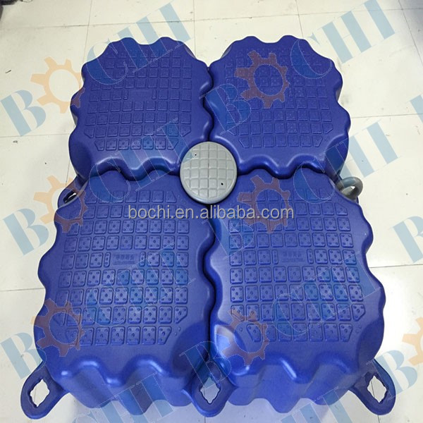 Безопасная противоскользящая пластиковая модульная лодка HDPE Понтонный док