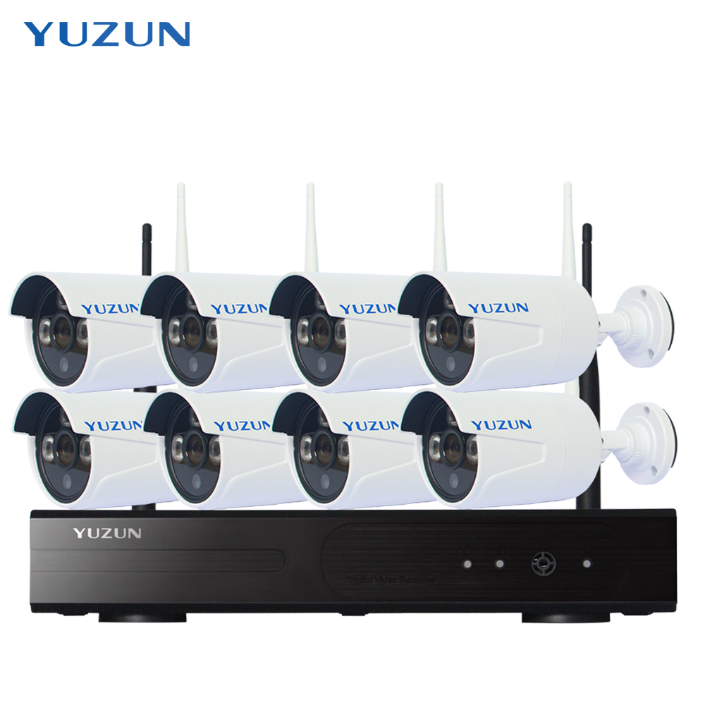 8-канальный сетевой видеорегистратор 500 м расстояние 960p CCTV nvr беспроводной комплект системы наружной безопасности системы с 70 м прибор ночного видения
