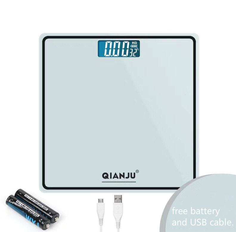 Перезаряжаемые весы для ванной 180 кг 396lb весы с USB-кабелем для зарядки