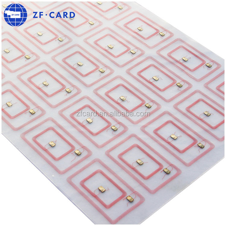 ПВХ печатная 125 кГц смарт ID карта A4 лист TK4100 RFID Инкрустация