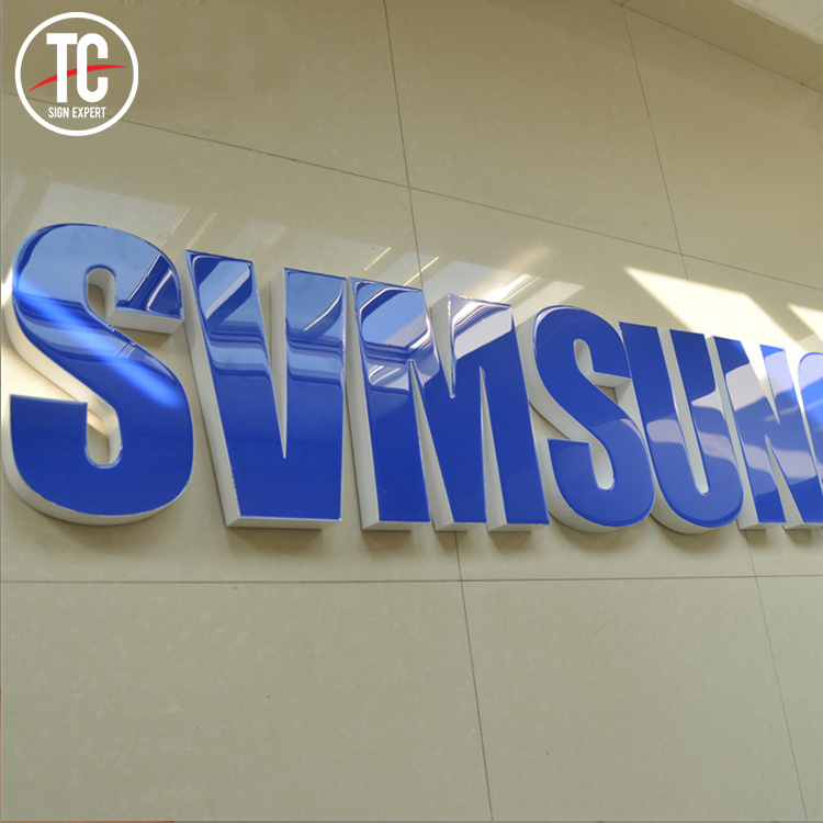 Samsung эпоксидная смола 3d логотип вывеска светодиодная буква вывеска полимерные буквы