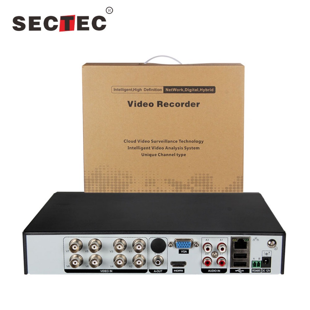 Sectec Поддержка 3G Wifi AHD hd dvr 1080n 1080P h.264 dvr 8 каналов