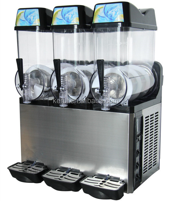 12L triple tank slush machine with LED light