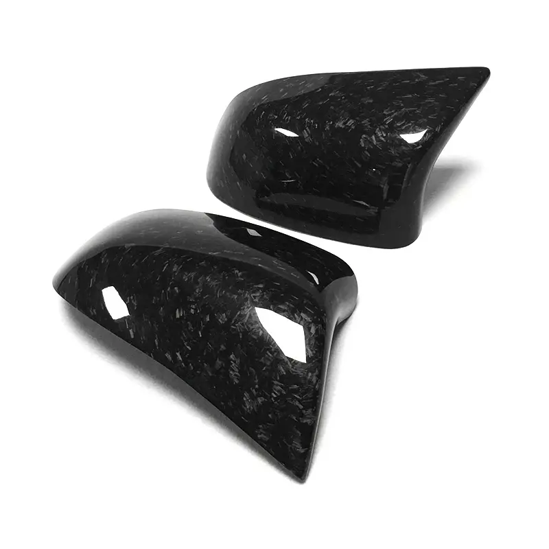 F15 New Forged Carbon Mirror Caps Replacement for BMW X3 X4 X5 X6 Upgrade X5M X6M Look OEM Fitment Side Mirror Cover